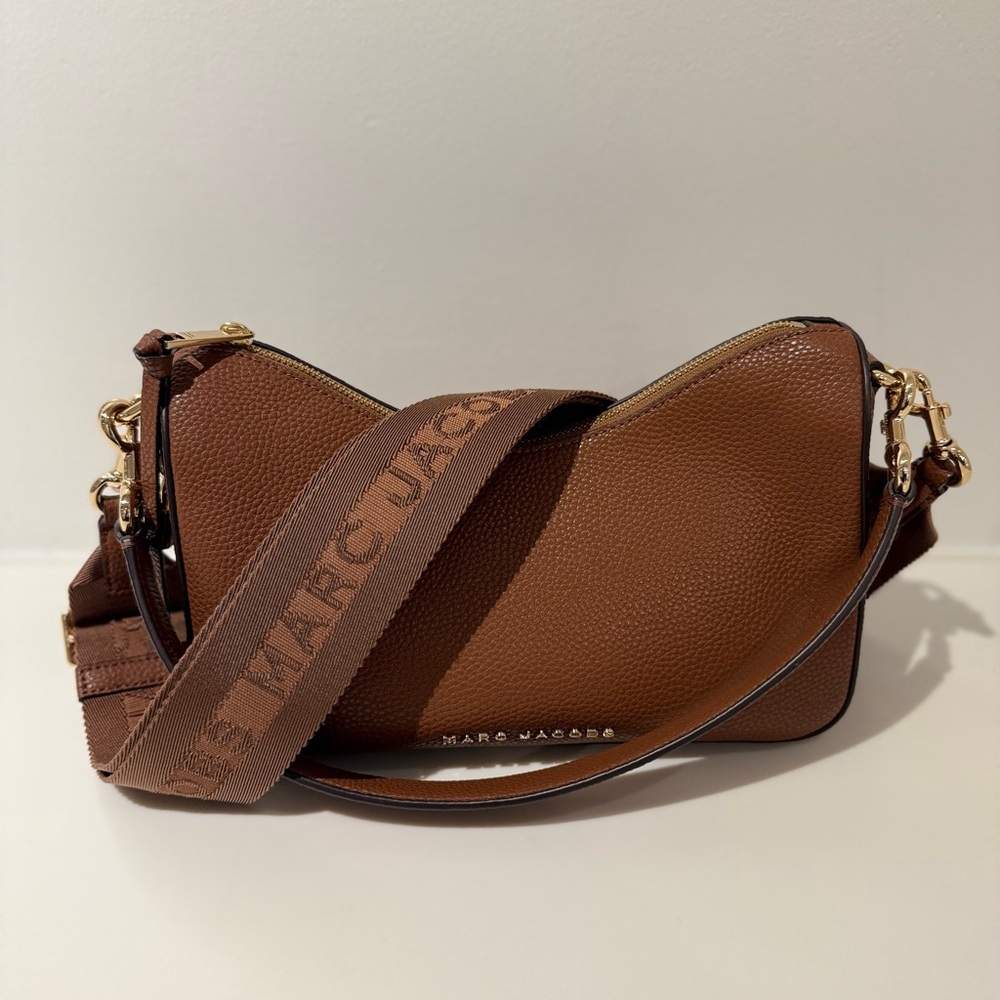 NWT Marc Jacobs convertible drifter shoulder crossbody bag - cognac